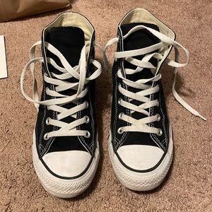 black high top converse